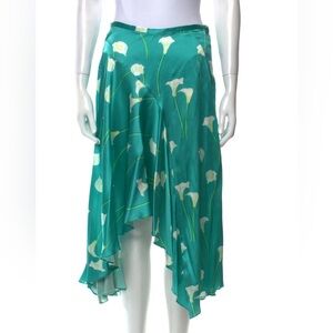 Caroline Constas silk midi hi lo length skirt